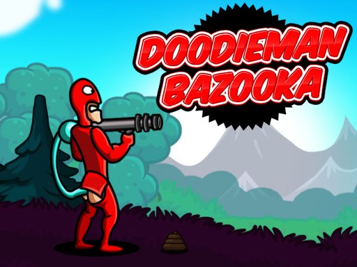 Doodieman Bazooka gameplay featuring the funny character shooting sticky projectiles