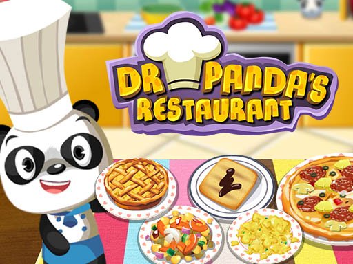 Dr Panda serves delicious dishes in a colorful restaurant