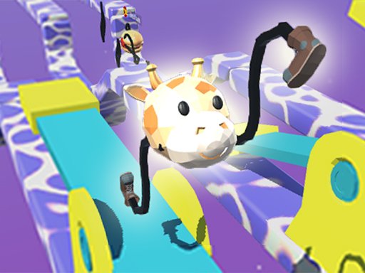 Drawer Super Racer — a colorful scene of a funny race with drawn characters