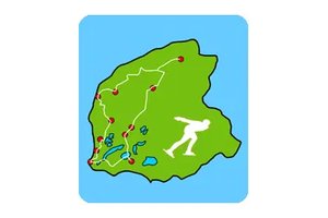 Screenshot of Eleven Cities Geography game showing a map of Friesland