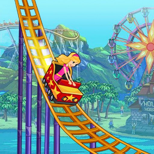 Scary Roller Coaster 3 — thrilling scene of a roller coaster ride