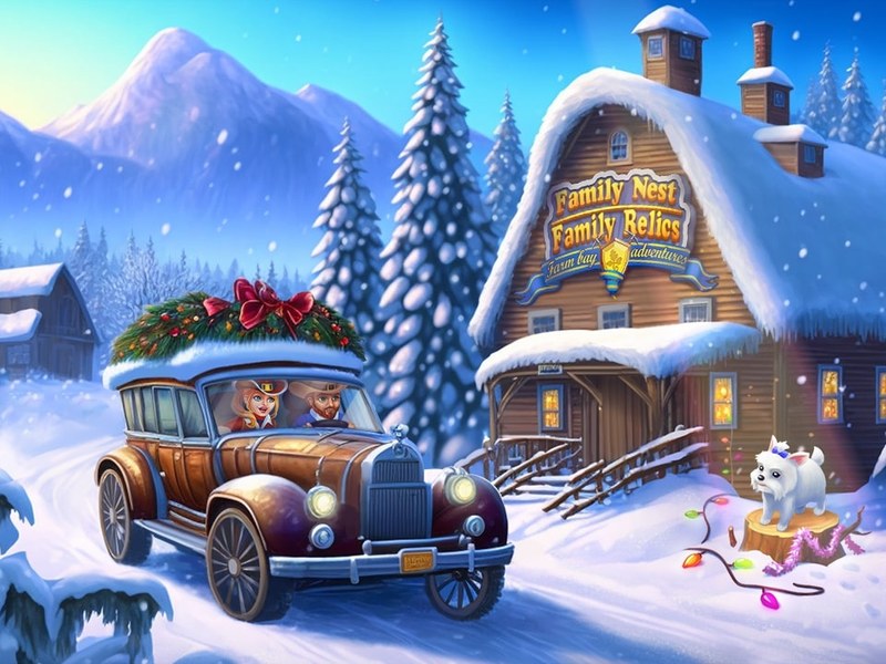 Exciting scene from Family Relics with colorful farm and hidden treasures