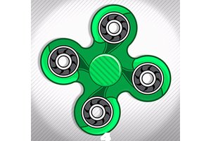 Fidget Spinner Mania — colorful spinners spinning wildly