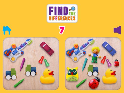 Find the Differences — vibrant screenshot showing two images with hidden differences