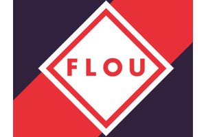 FLOU — colorful puzzle game screenshot with vibrant tiles