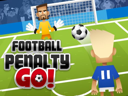 Exciting Soccer Penalty Go game scene with players shooting goals