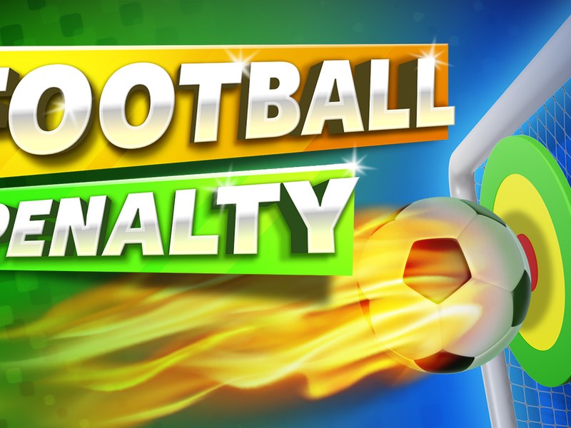 Exciting moment in Soccer Penalty with players aiming for the goal