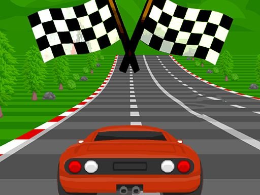 Exciting race scene in Free Gear with colorful cars speeding