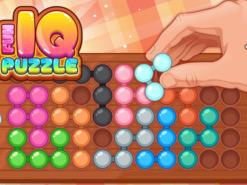 Fun IQ Puzzle — colorful puzzle game with vibrant bubbles
