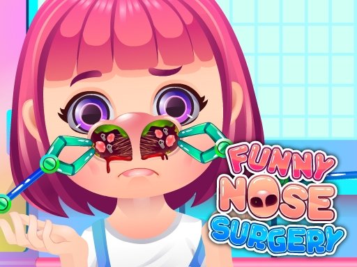 Funny Nose Surgery — Mia with a funny nose during surgery