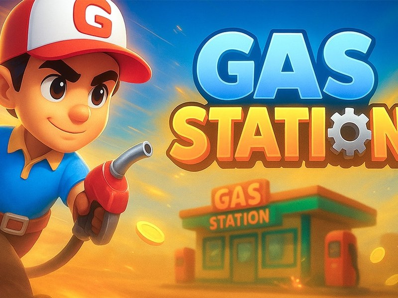 Exciting scene from Gas Station: Junkyard Tycoon with cars and pumps