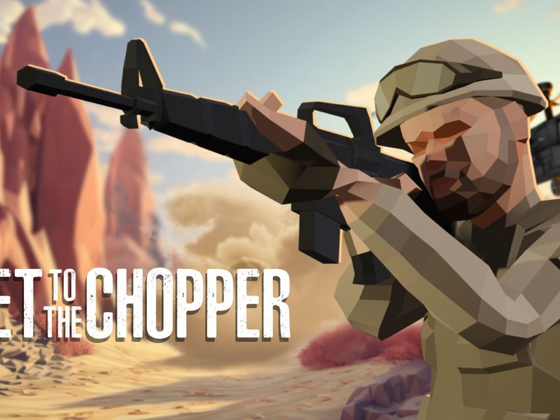 Exciting action scene from Get To The Chopper game