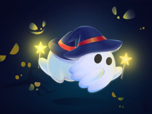 Ghost Fight IO — colorful scene of friendly ghosts battling