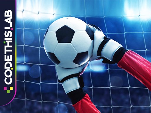 Exciting scene from Goalkeeper Challenge with intense action