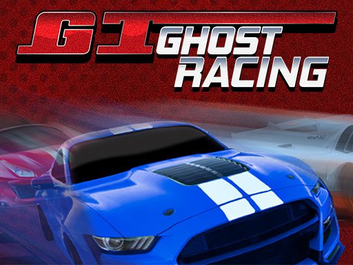 Exciting race scene in GT Ghost Racing with colorful tracks and ghostly racers