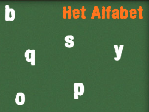 Colorful screenshot of Alphabet Practice game with letters and fun graphics