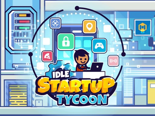 Idle Startup Tycoon — screenshot of the game with colorful graphics