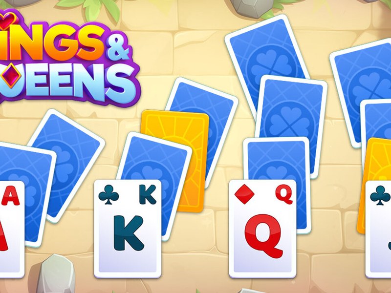Exciting gameplay of Kings and Queens Solitaire Tripeaks with vibrant graphics