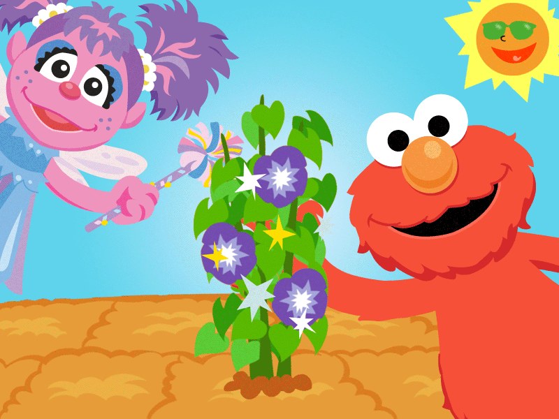 Exciting scene from Ready, Set, Grow! with colorful characters