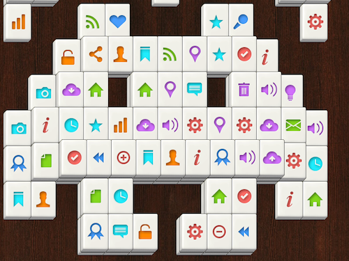 Classic Mahjong — colorful tiles with flowers and symbols