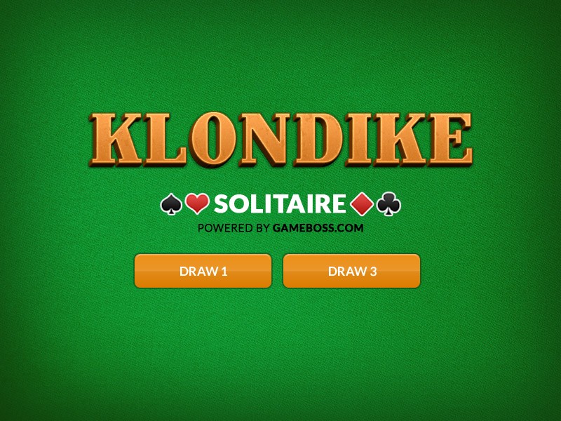 Screenshot of Klondike Solitaire Big with large cards and colorful layout