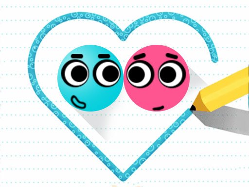 Colorful Love Balls game screenshot with playful graphics