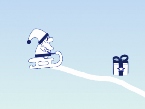 Create a Christmas Path — colorful winter scene with festive decorations