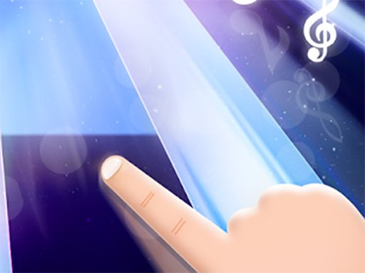 Colorful tiles and musical notes in Magic Piano Tiles game
