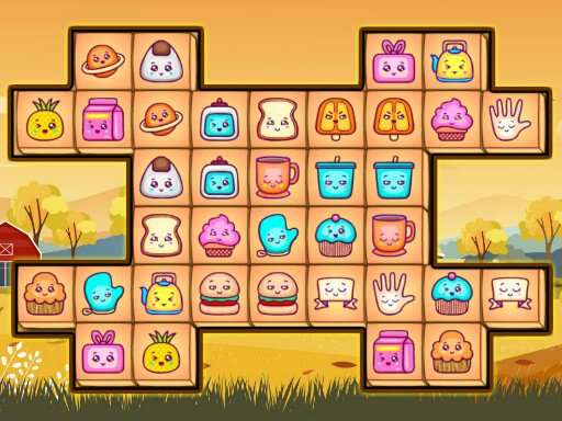 Screenshot of Mahjong Connect Deluxe with colorful tiles and connections
