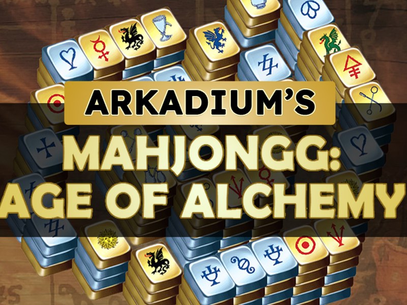 Colorful Mahjongg Alchemy game board filled with tiles