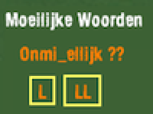 Difficult Words game screenshot showing fun vocabulary challenges