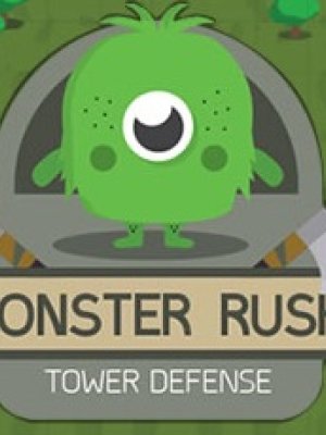 Exciting scene from Monster Rush with colorful towers and monsters