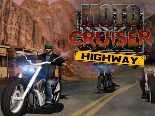 Exciting scene of riders racing on a sunny American highway