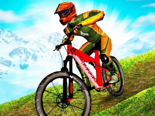 Exciting scene of MX OffRoad Master with a biker racing over obstacles