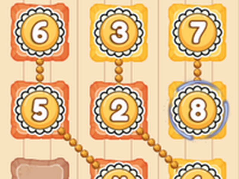 Colorful screenshot of kids playing Number Knot game