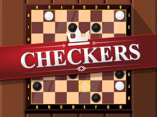 Screenshot of Online Checkers with colorful game pieces on the board