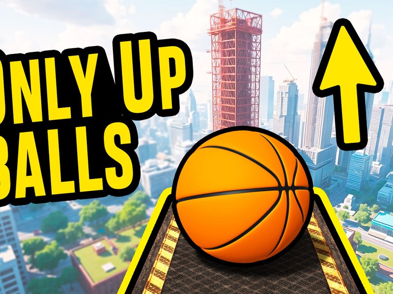 Only Up Balls — vibrant screenshot of a colorful platform jumping game