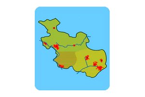 Overijssel Province Geography — kids learning geography on a map