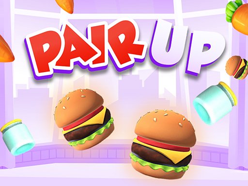 Pair Up game screenshot showing colorful matching objects