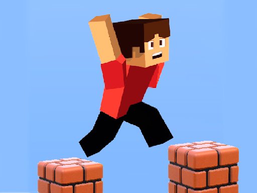 Colorful 3D blocks and obstacles in Parkour Block 3D
