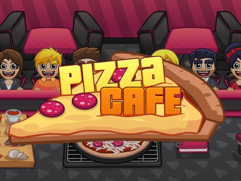 Screenshot of Pizza Cafe showing a busy pizza restaurant