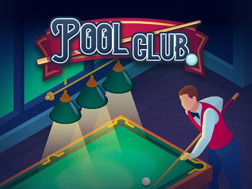 Exciting scene from Pool Club showing colorful billiard balls in action