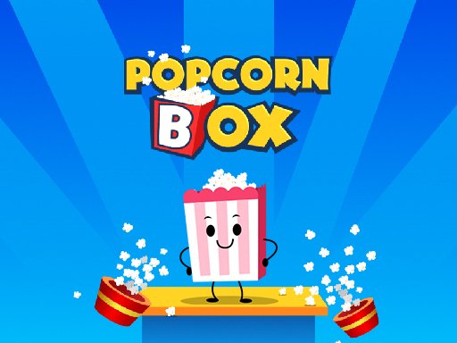 Exciting scene of kids collecting popcorn in a colorful game