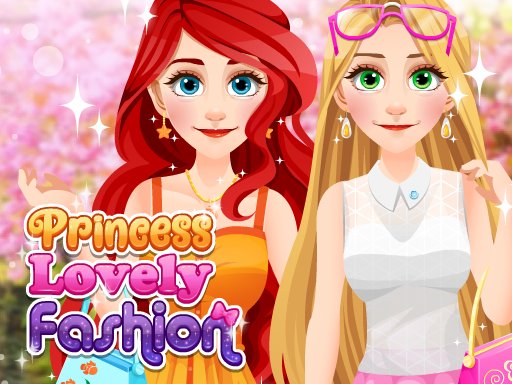 A colorful scene of a princess getting a stylish makeover with makeup and outfits