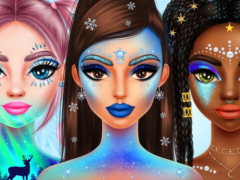 Prinxy Winterella — colorful winter princess makeover scene