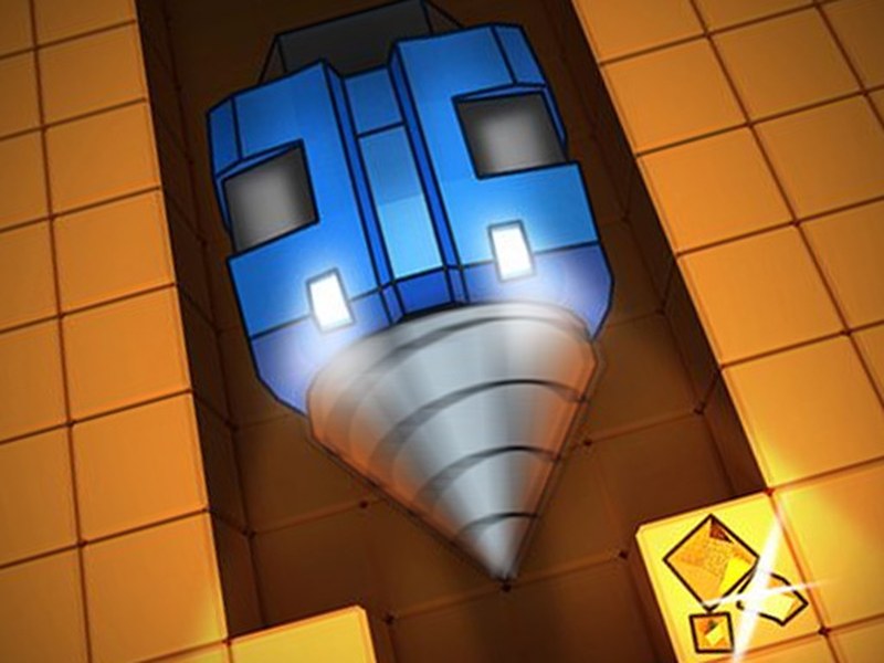 Two robots adventure through space towards a mysterious planet's core