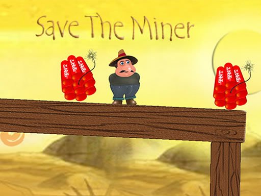Screenshot of Save the Miner gameplay with action-packed underground rescue