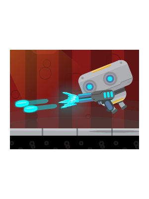 Exciting scene from Robo Battle with robots in action