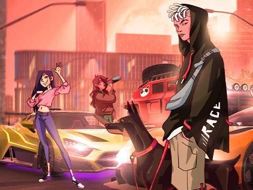 Exciting scene from ROD Multiplayer Car Driving with colorful cars racing in a vibrant 3D city