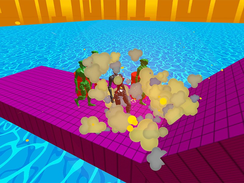 Slice Them All! 3D — vibrant scene of slicing colorful objects